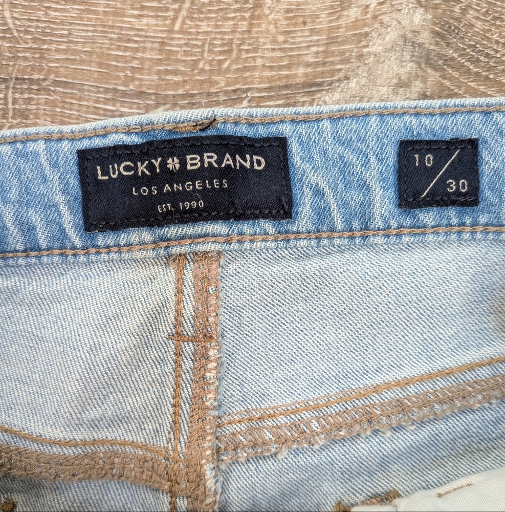 NWT Lucky Brand Mid Rise Authentic Straight Leg Cropped Jeans Size 10, 30 - Picture 5 of 13